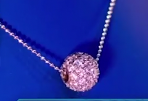 Diamond Necklace & Crystal Earrings 