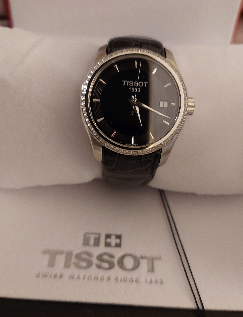 TISSOT Diamond Couturier Ladies Watch Black Dial