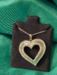 1.00 CT Natural Diamond Heart Love Pendant Sterling Silver