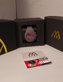 Marco Mavilla - Grey & Pink Silicon Watch