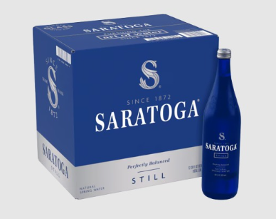 Saratoga® Natural Spring Water 28 Fl Oz Glass Bottle (12 Pack)