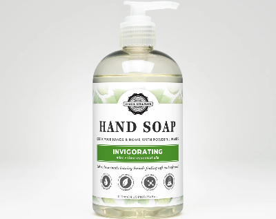 Hand Soap | 12 oz Bottle -  Invigorating - Mint & Lime (Case of 12)