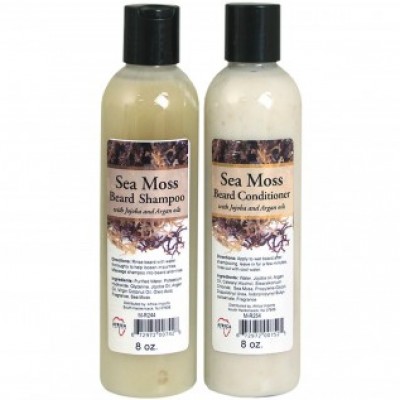 Sea Moss Beard Wash Shampoo & Conditioner Set 