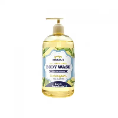 Yaya Maria's Natural Lemongrass Body Wash