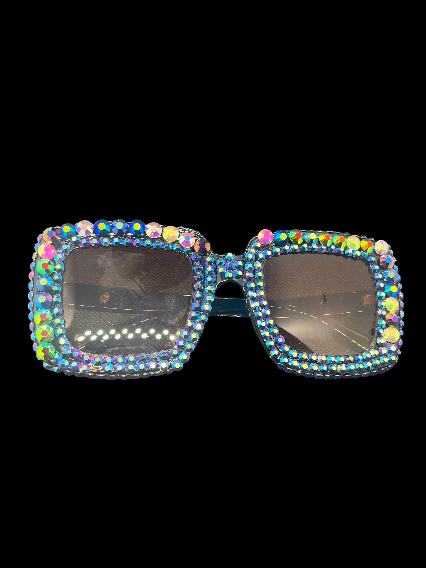 Blue Rhinestone Sunglasses