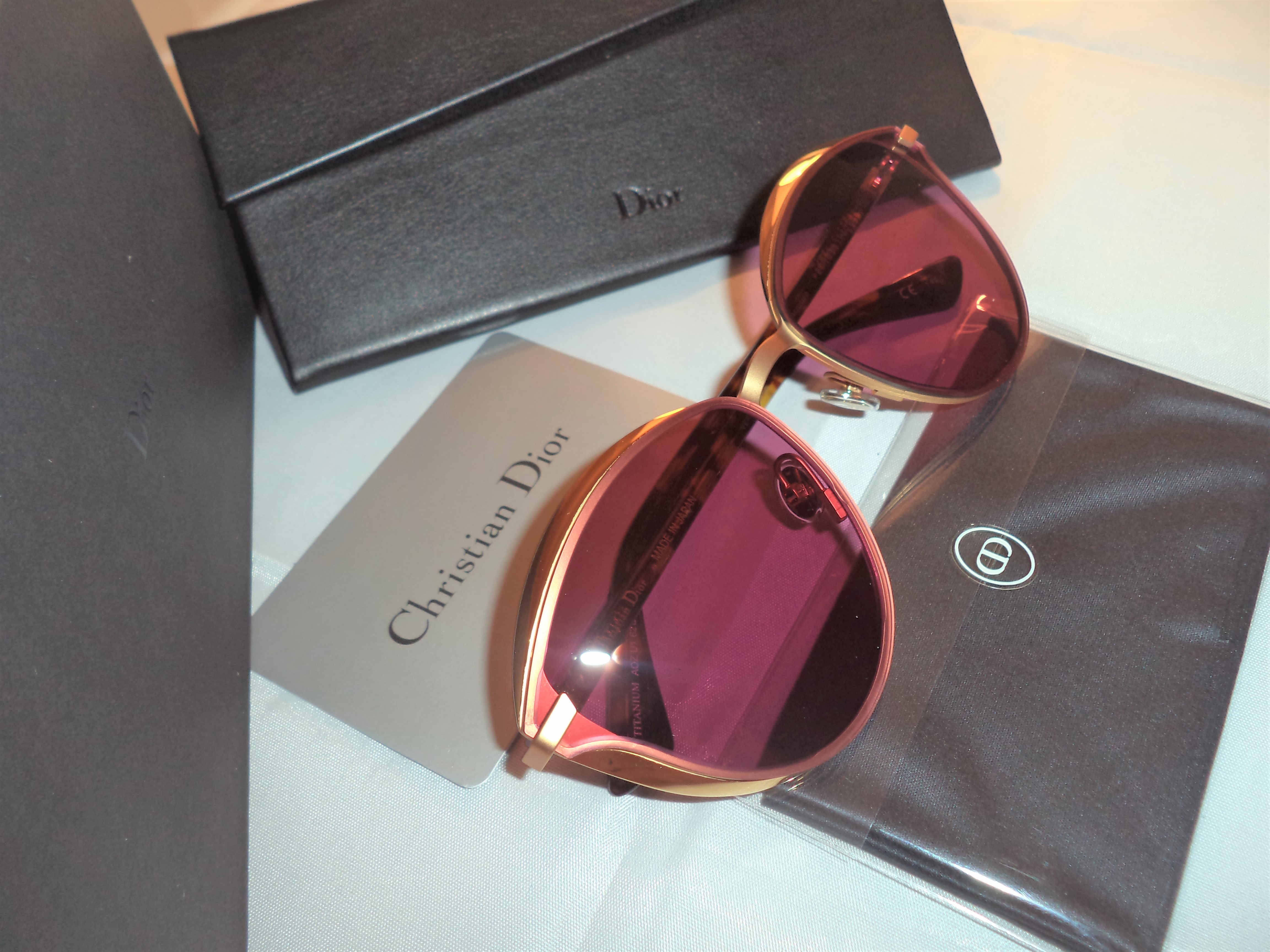 Christian Dior Murmure Pink Lense Sunglasses 