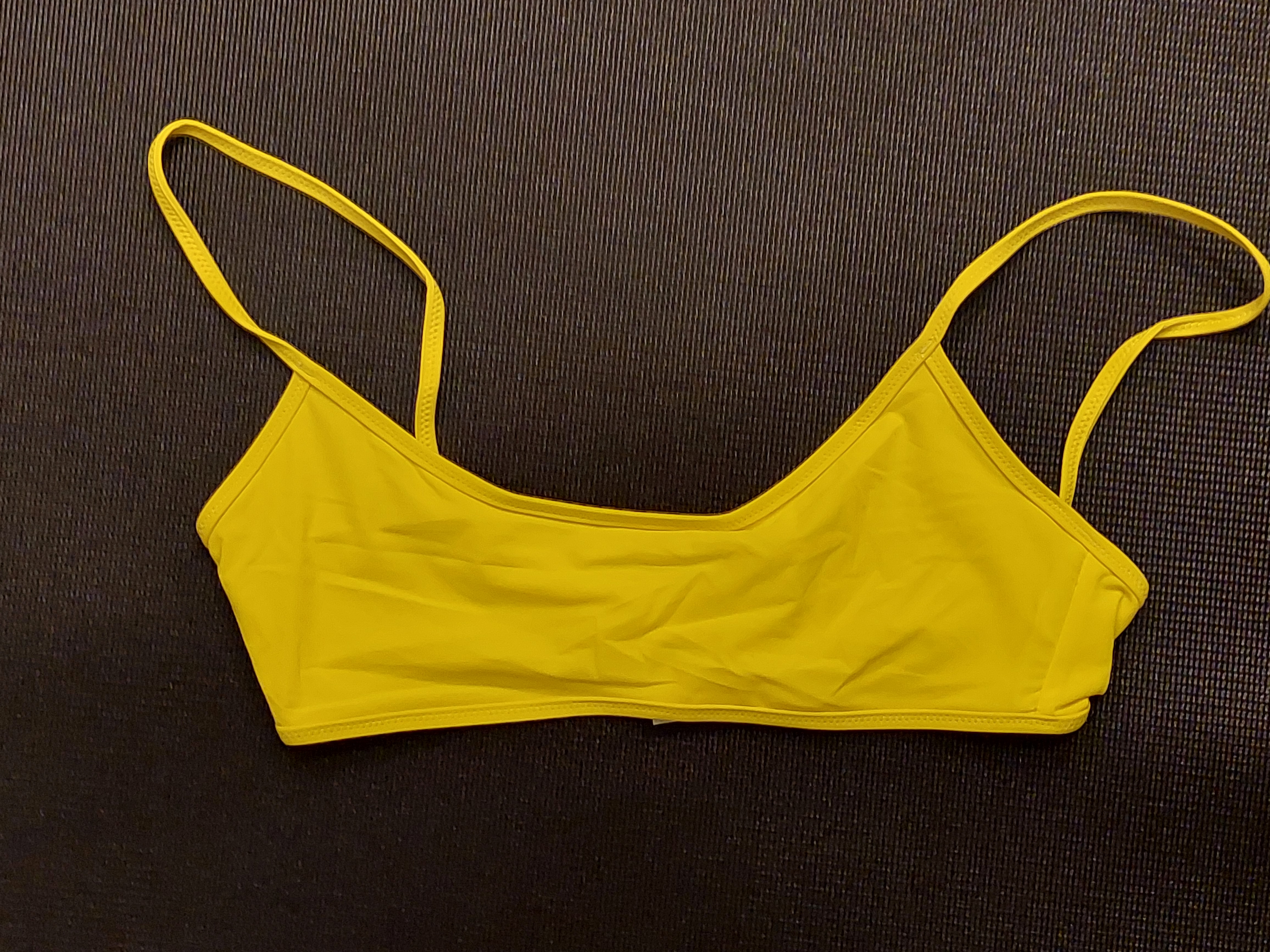 Marc Jacobs Bright Yellow Uni-bra Bikini Top 