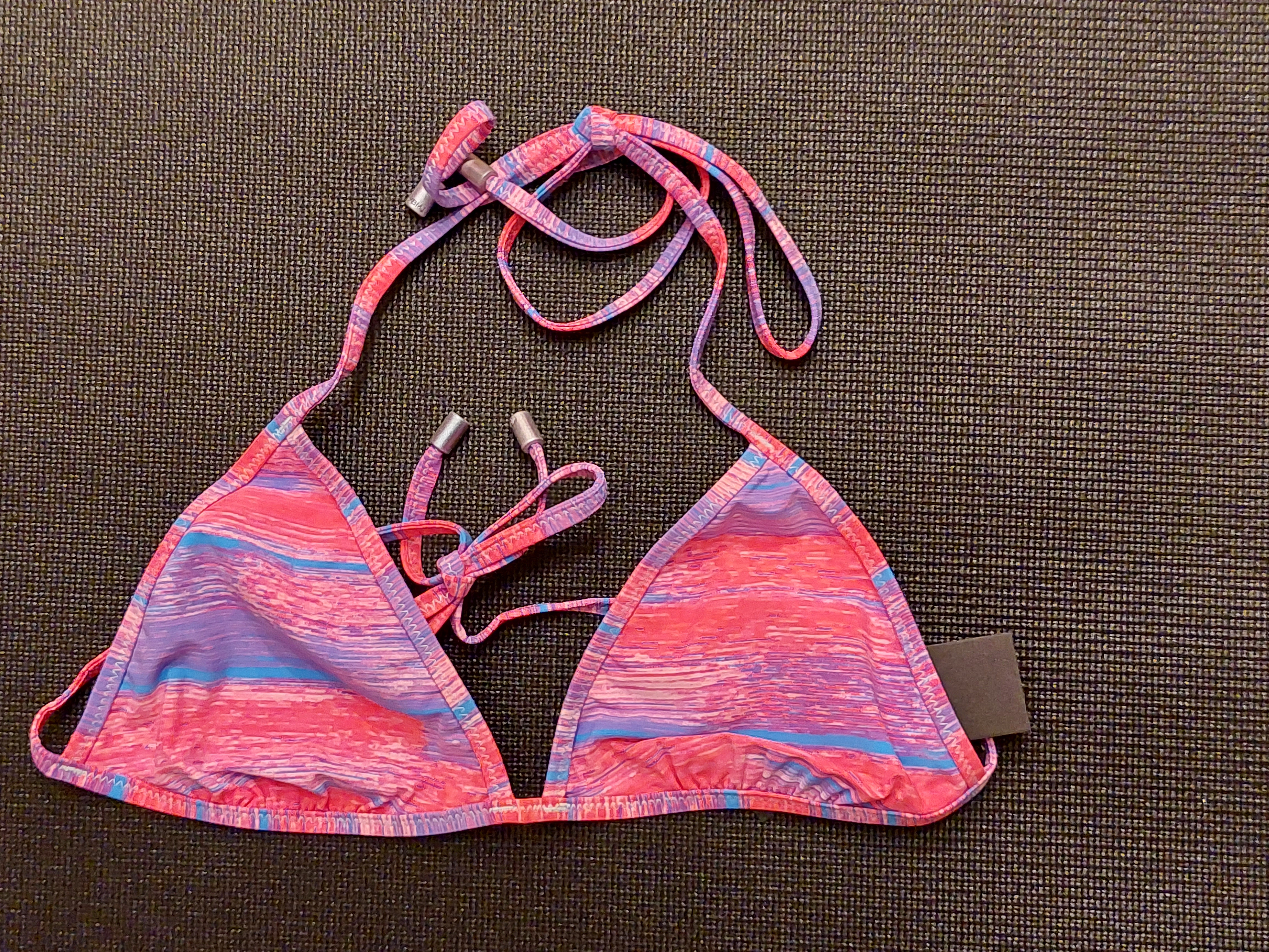 Marc Jacobs Multi-Color Pink & Blue Classic Bikini Top 