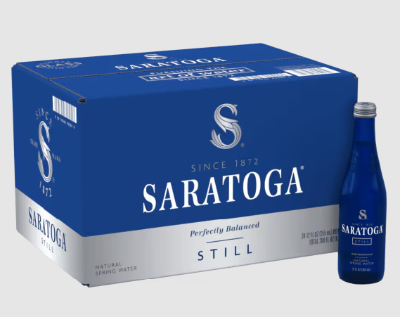 Saratoga® Natural Spring Water 12 Fl Oz Glass Bottle (24 Pack)