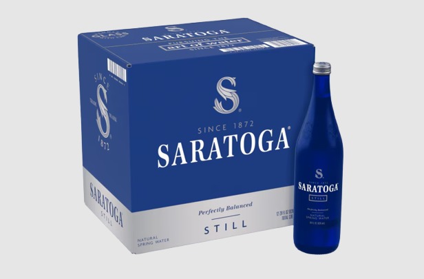Saratoga® Natural Spring Water 28 Fl Oz Glass Bottle (12 Pack)