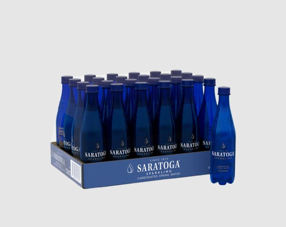 Saratoga® Sparkling Spring Water 16 Fl Oz Plastic Bottle (24 Pack)