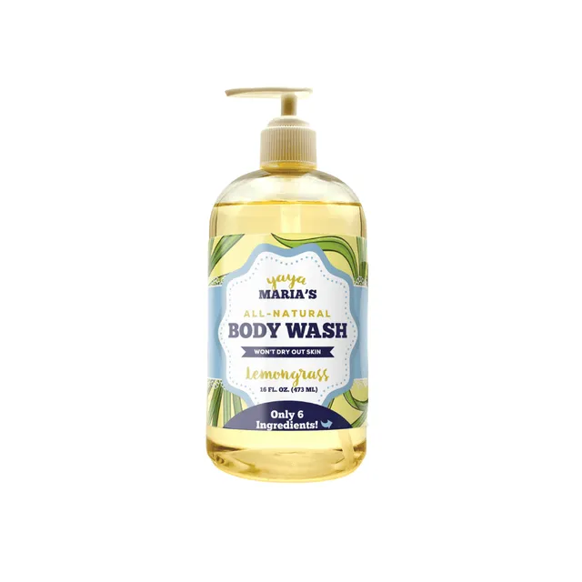 Yaya Maria's Natural Lemongrass Body Wash