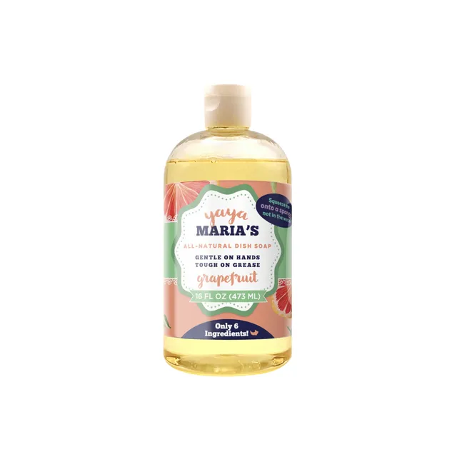 Yaya Maria's Natural Grapefruit Dish Soap