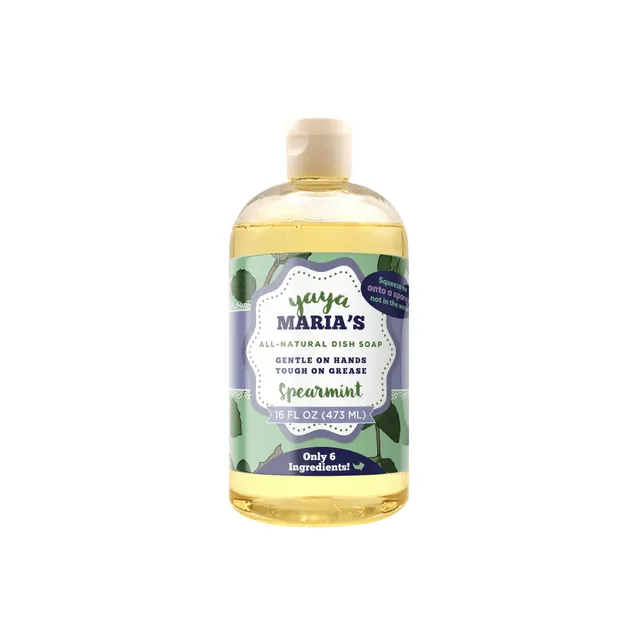 Yaya Maria's Natural Spearmint Dish Soap